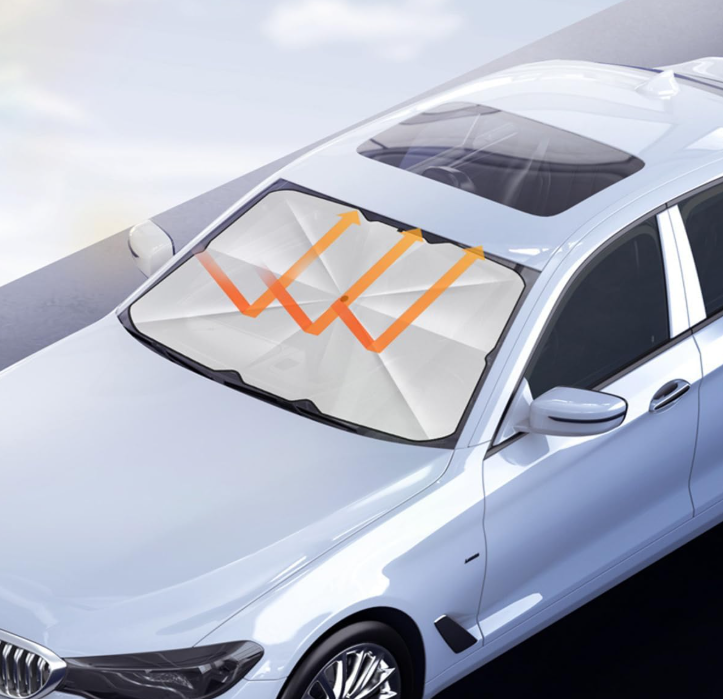 ECVV Car Front Windshield Sunshade Umbrella