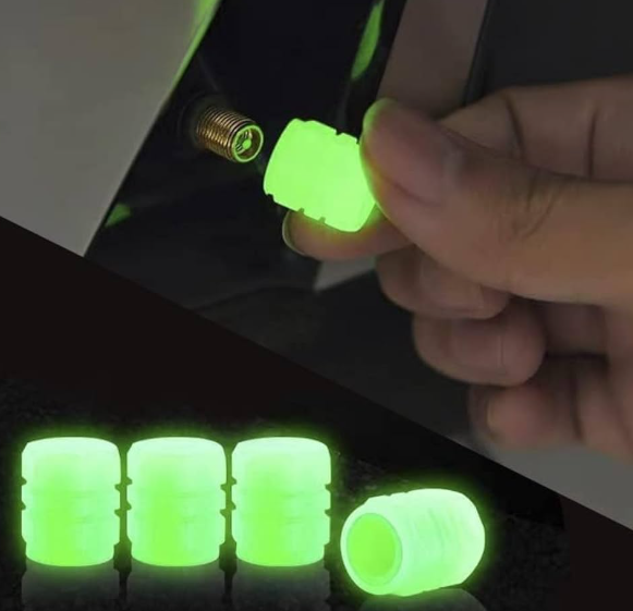 CAR LUMINOUS GLOWING CAR TIRE CAP 4pcs