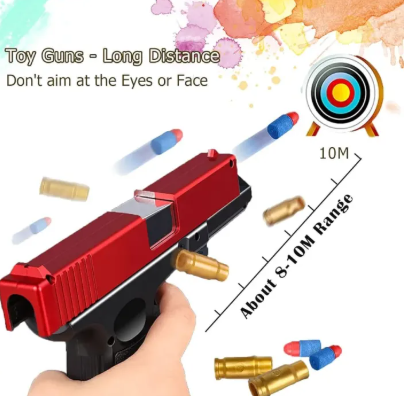 Glock Soft Bullet Shell Ejection Toy Gun